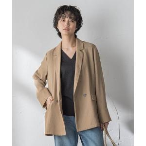 コート アウター ヴィンテージメッシュダブルブレストジャケット レディース