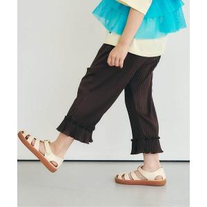 パンツ 「吸水速乾」無地総柄プリーツレギンスパンツ キッズ 子供服 女の子
