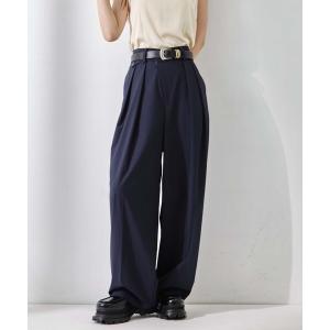 パンツ 「STUDIOUS/ステュディオス」Double Tucked Stretch Trousers/ダブルタックストレッチトラウザーズ