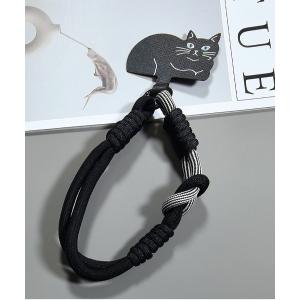 キャットチャーム付き パラコードスマホストラップ / ハンドストラップ