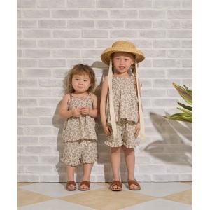 セットアップ 小花柄シャーリングセットアップ キッズ 子供服 女の子