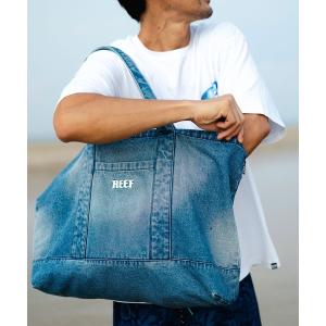 トートバッグ 大きめ REEF メンズ BLUE BAG トートバッグ 「2026年夏モデル」/リーフデニムトートバッグ メンズ レディース