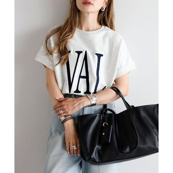 tシャツ ビッグロゴ刺繍ピグメントスウェットTシャツ レディース