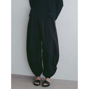 ワイドパンツ パンツ コットンナイロンバルーンパンツ レディース