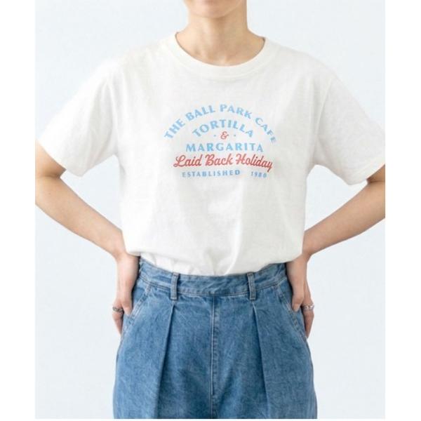 tシャツ ロゴプリントTシャツ｜コットン100% 抜け感 短丈 ゆったり きれいめカジュアル IN不...