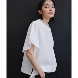 ADORE（アドーア） ブラウス シャツ 半袖 シルキープレーンクロス
