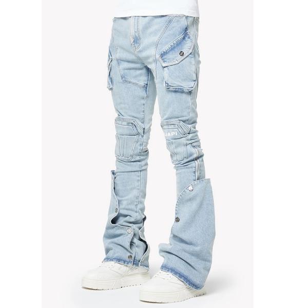 ジーンズ GUAPI/グアピ/Aqua Blue Coffin Arc Denim メンズ レディー...