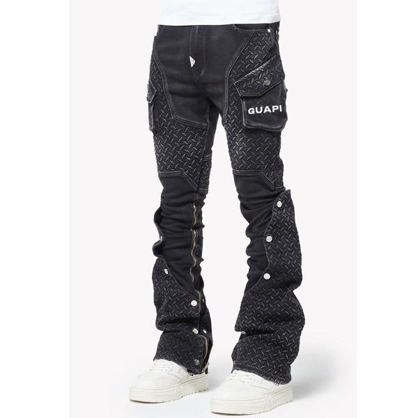 ジーンズ GUAPI/グアピ/Vintage Black Steel Plate Denim メンズ...