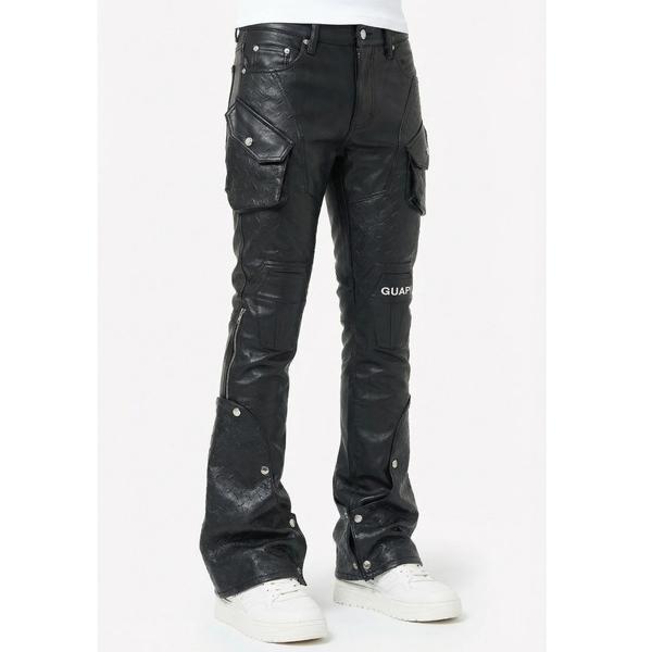 パンツ GUAPI/グアピ/Black Coffin Arc Leather Pant メンズ レデ...