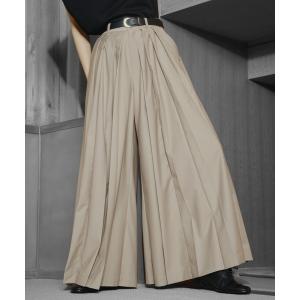 ワイドパンツ スラックス 「SETUP対応」YOSEワイドパンツ(HARE) メンズ レディース