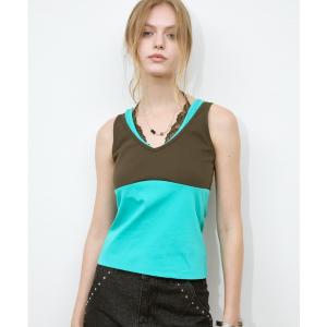キャミソール Layered Bicolor Camisole / レイヤードバイカラーキャミソール