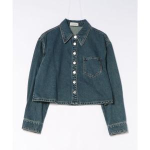 デニムジャケット gジャン 「HERENCIA」コンパクトデニムシャツブルゾン レディース
