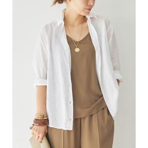 ブラウス シャツ *LINEN WASH CACHE シャツ レディース