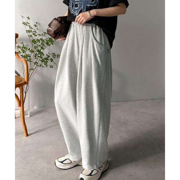「Java」 スウェットパンツ LARGE 杢グレー レディース