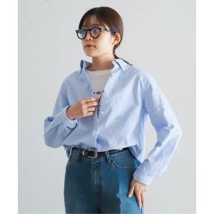 「Blanc Bleu Minuit」 長袖シャツ FREE サックスブルー レディース