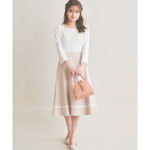 「LAISSE PASSE」 ドッキングワンピース MEDIUM ベージュ レディース