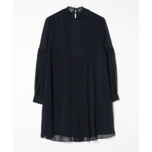 「Ted Baker」 長袖ワンピース 1 ネイビー レディース