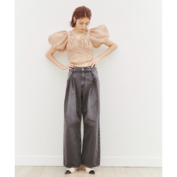 「SNIDEL」 デニムパンツ 0 ブラック レディース