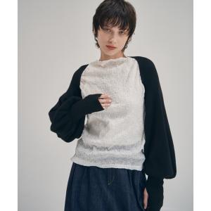 「MECRE」 ニットボレロ FREE ブラック レディース