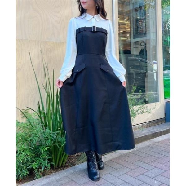 「axes femme」 シャツワンピース FREE ブラック レディース