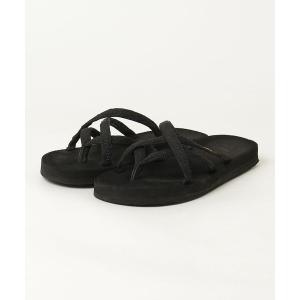 「Teva」 フラットサンダル 24cm ブラック レディース
