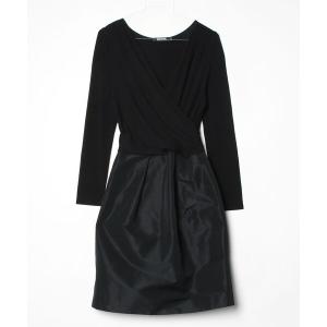 「DKNY DONNA KARAN NEW YORK」 長袖ワンピース 4 ブラック レディース