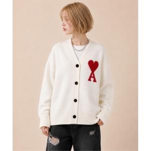 カーディガン AMI PARIS / AMI BIG HEART LOGO CADIGAN / AMI Paris.01 レディース メンズ
