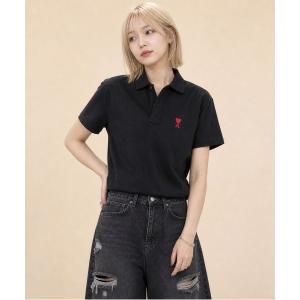 ポロシャツ ポロ 「AMI PARIS」アミ パリス Small Heart Polo Shirt ワンポイント ロゴ ポロシャツ / BFUPL001 760 レディース メンズ