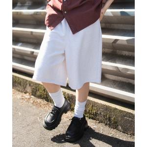 ワイドパンツ スウェットパンツ ジャージ WEGO/「26年春夏新作」スウェットバギーショーツ メンズ レディース