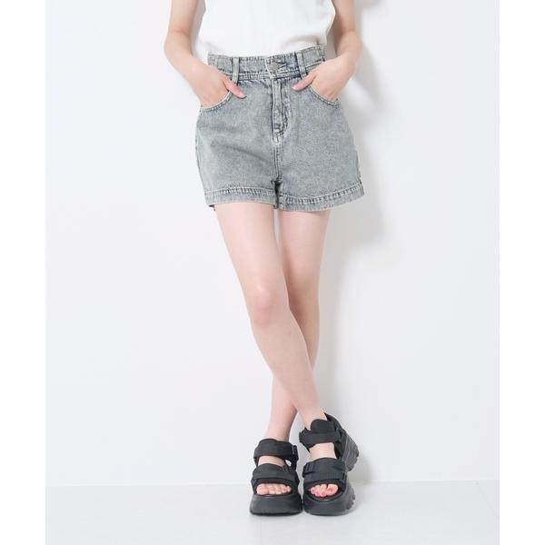パンツ エンボスロゴデニムショートパンツ キッズ 子供服 女の子