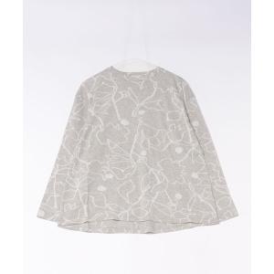 tシャツ ラインフラワードットジャージ / P レディース