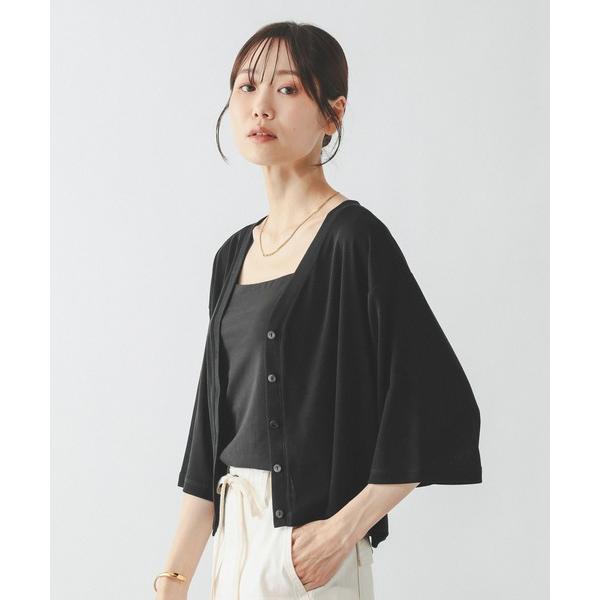 カーディガン UVカットカーディガン6分袖/647559 レディース