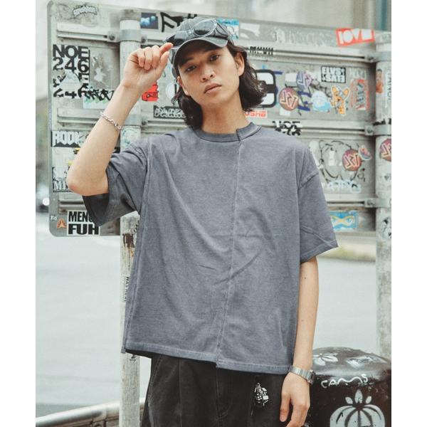 tシャツ Cutting Design T-Shirt/カッティングデザインTシャツ メンズ