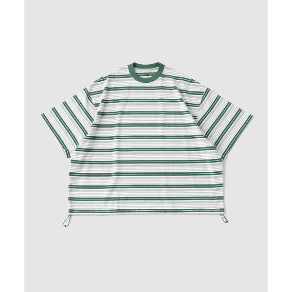 tシャツ is-ness / イズネス Border Balloon T-Shirt メンズ