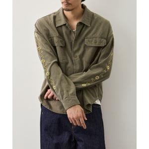 シャツ 「REMI RELIEF/レミレリーフ」 WIDE MILITARY SHIRT (袖：スタッズ) メンズの商品画像