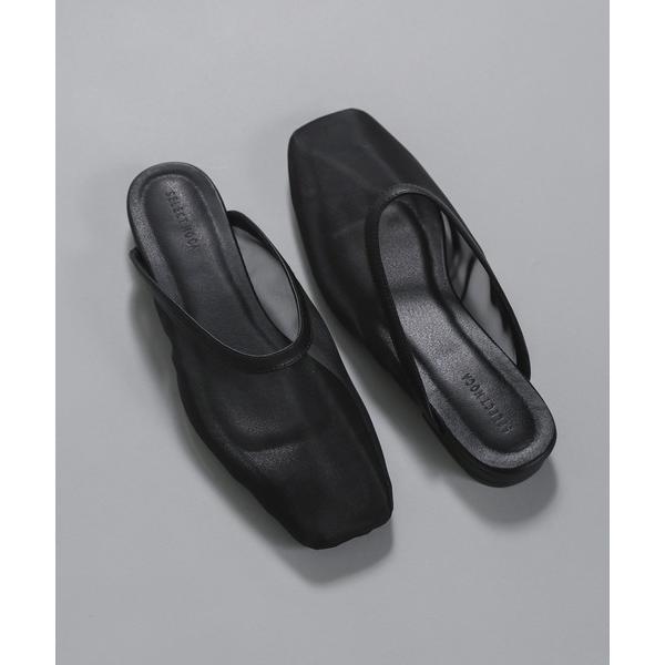 スリッポン 「Et」Square-toe Mesh slip-ons レディース