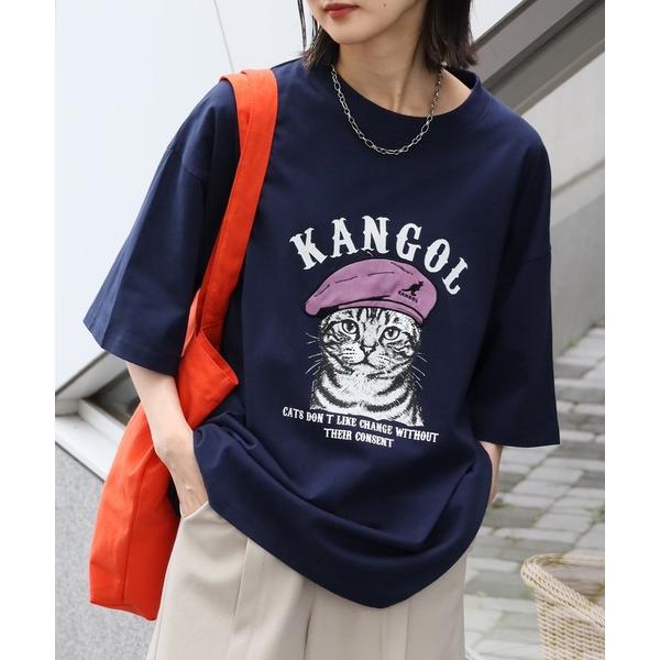 tシャツ 「KANGOL/カンゴール」別注 アニマルアップリケ刺繍 半袖Tシャツ メンズ レディース
