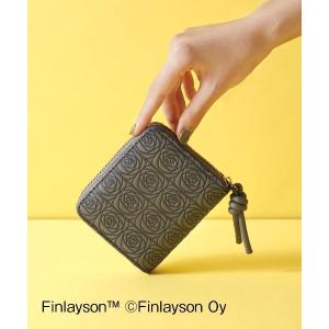 財布 フィンレイソン　型押し二つ折り財布「フィンレイソングレータ」 レディース