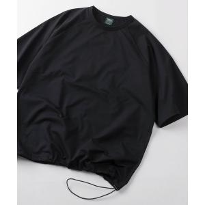 tシャツ 「84」ブラック/カモフラ スピンドル付き スクウェアメッシュ クルーネックTシャツ/ユニセックス/レディース/メンズ メンズ レディース