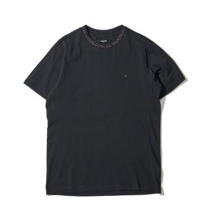 tシャツ 「1PIU1UGUALE3 RELAX」グロッシーロゴ刺繍クルーネックTシャツ メンズ レディース