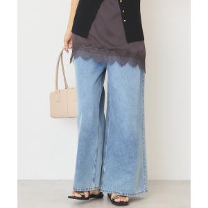 ワイドパンツ ジーンズ デニム デニムパンツ 「接触冷感」バギーデニム レディース