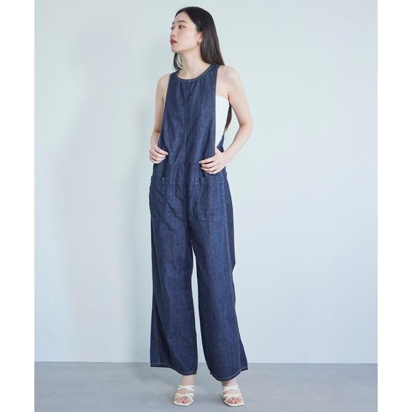サロペット オーバーオール SOMETHING アメスリオールインワン「夏用デニム」 レディース