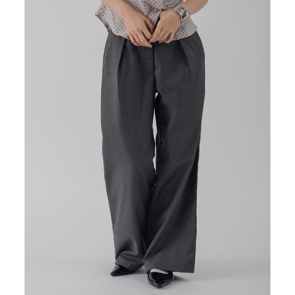 スラックス パンツ waist design straight pants / ウエストデザインスト...