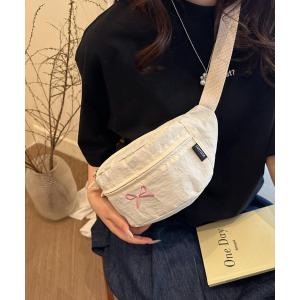 ボディバッグ ウエストポーチ lulunoix/リボン刺繍ボディバッグ N15496 キッズ 子供 女の子