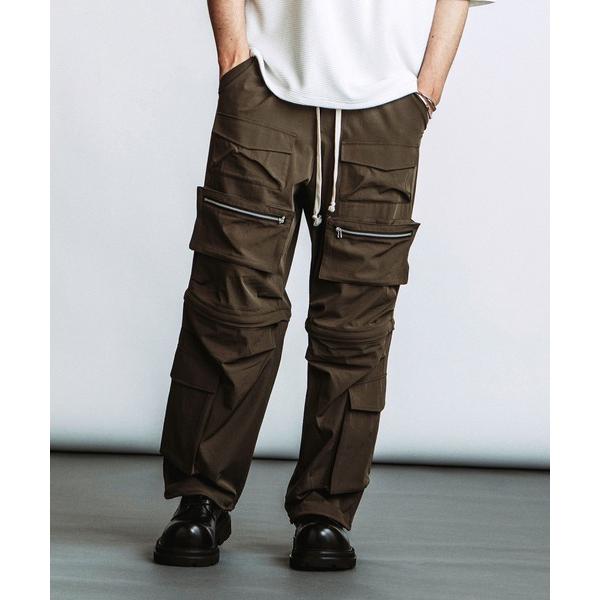 ワイドパンツ カーゴパンツ 「NO ID.」Multi Pocket Easy Wide Pants...
