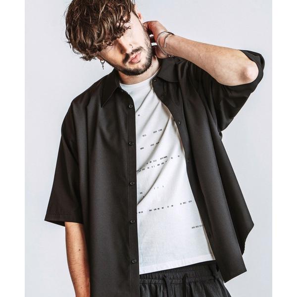 シャツ 半袖 「NO ID.」Tuck Drape Half Sleeve BIG Shirt / ...