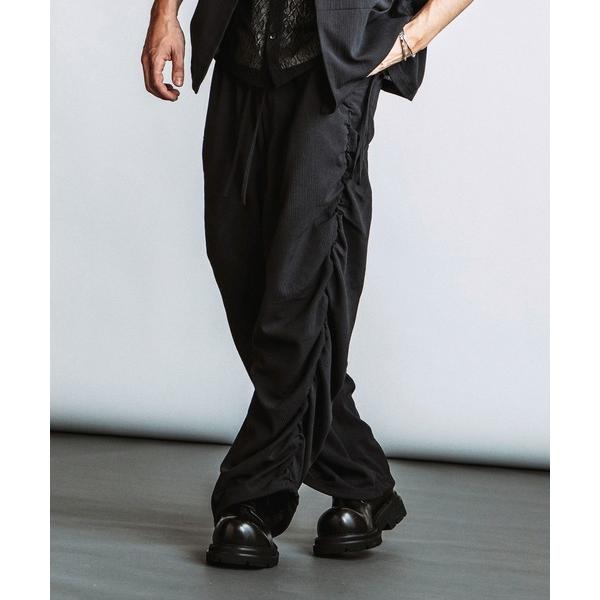ワイドパンツ パンツ 「NO ID.」Side Gather Easy Trousers / サイド...