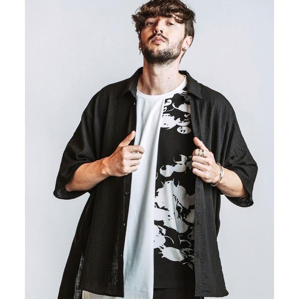 七分袖 シャツ 「NO ID.」Irregular Hemline Shirt / イレギュラー ヘ...