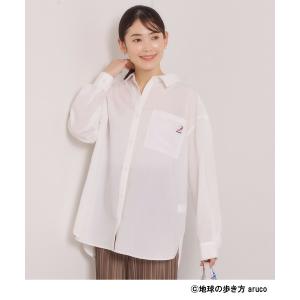 ブラウス シャツ 「aruco×ITS’DEMO」刺繍シャツ レディース