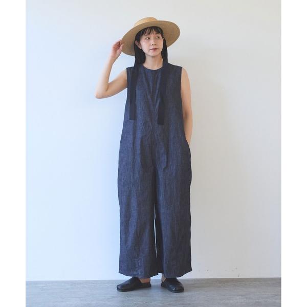 オールインワン コットンライトオンス denim オールインワン レディース